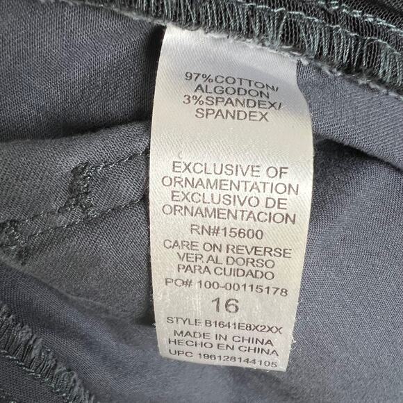 Democracy "Ab" Technology Size 16 Freedom Ankle Skimmer Skinny Pant Dark Gray - Picture 8 of 8